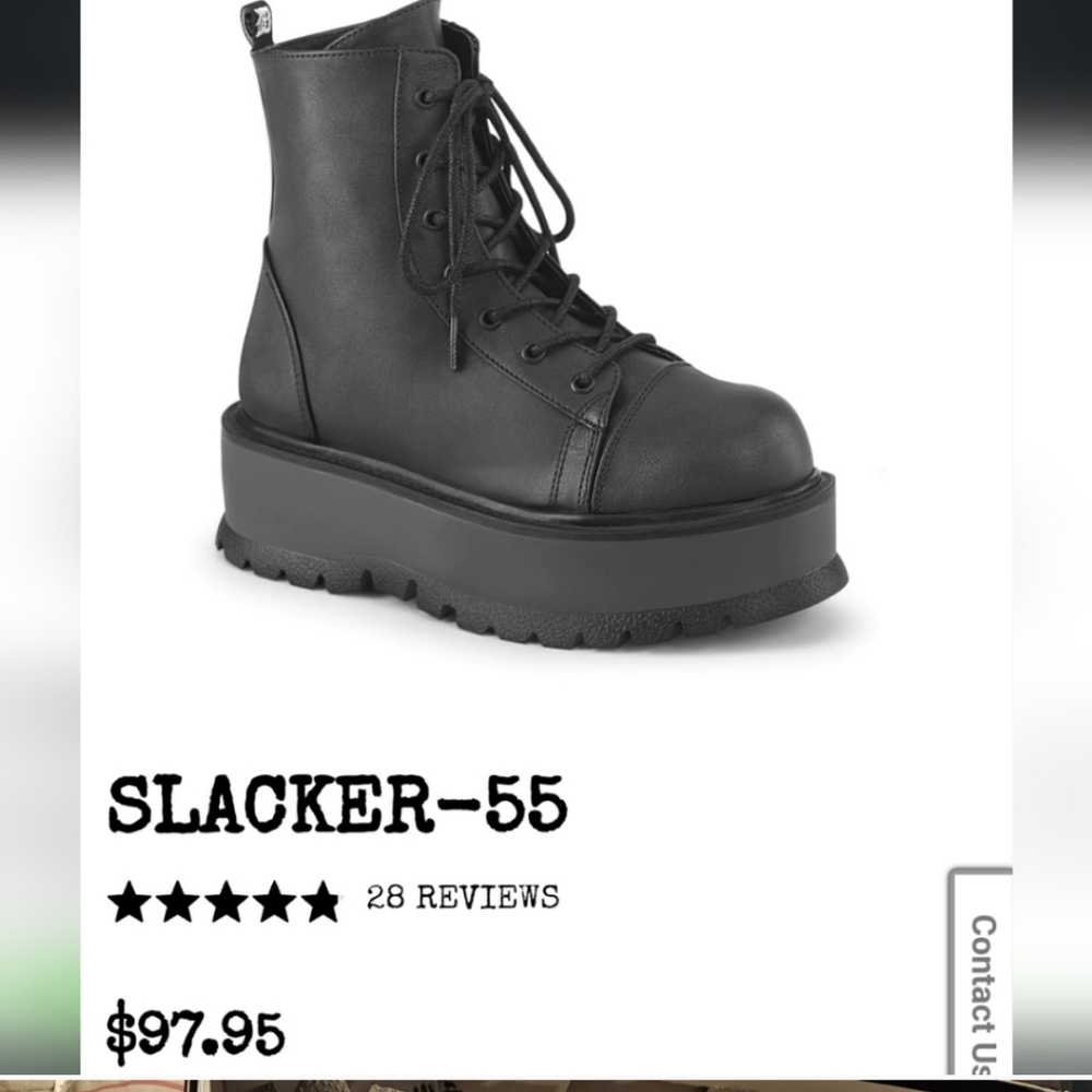 Worn demonia slacker 55 boots
